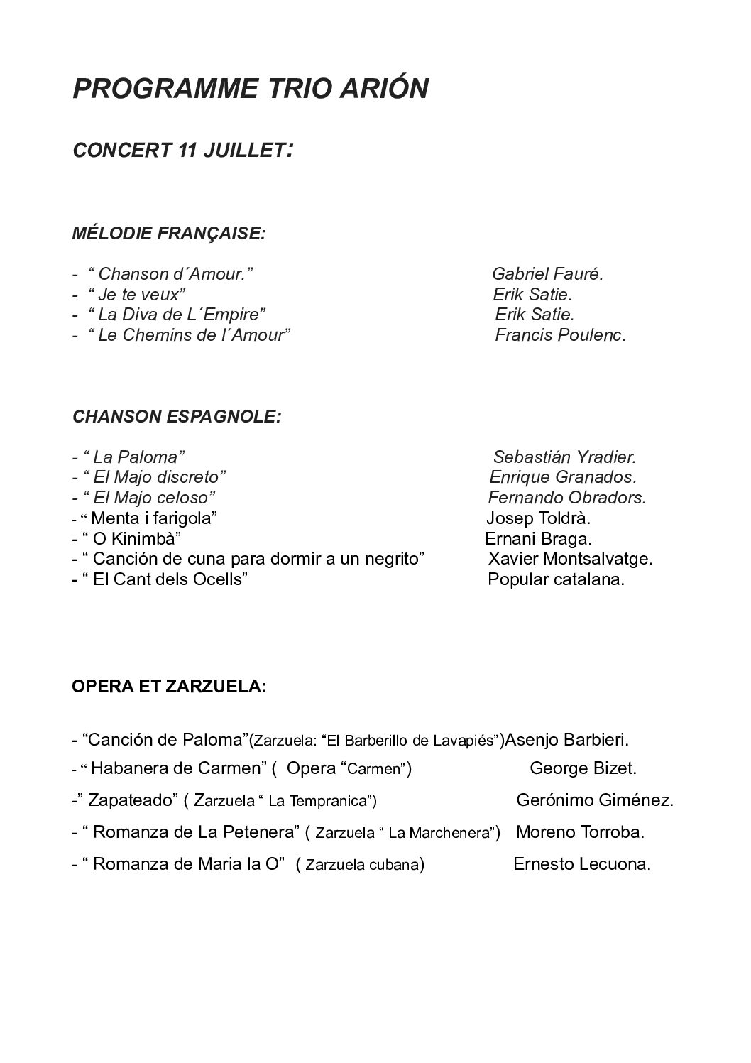PROGRAMA BELVEDERE